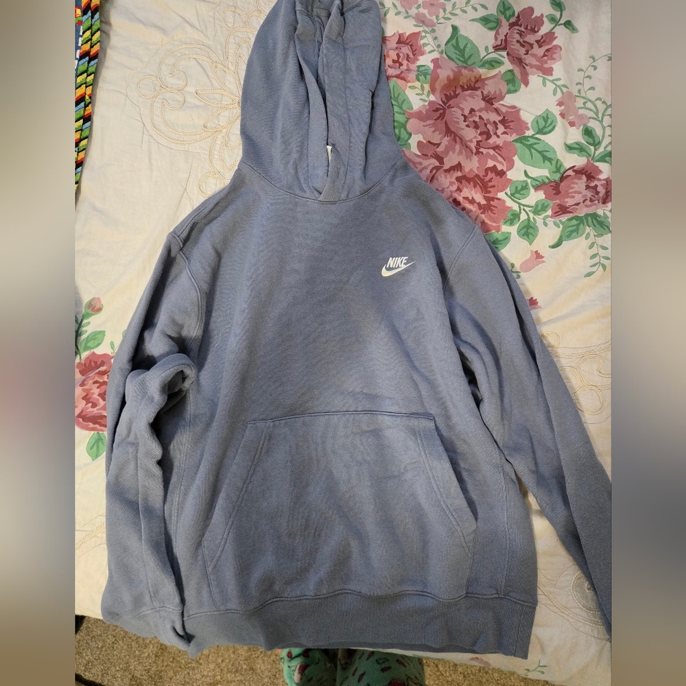 Nike Men's Light Blue Hoodie